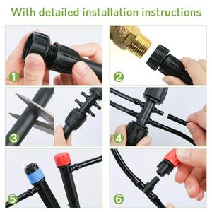 Sistema de riego por <span class=keywords><strong>goteo</strong></span> automático de 5m ~ 25m, suministros de jardín DIY, <span class=keywords><strong>goteo</strong></span> para riego de granja de jardín - Product Image 5