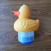 Cleanwell Canard Jaune Mignon Grande Capacité Piscine Flottant Distributeur Chlorinateur Télescopique