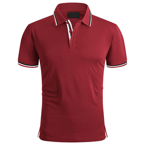 Fabricant de polos personnalisés pour hommes, vente en gros de polos en coton piqué à manches courtes, uniforme d'entreprise, polo de golf, fournisseur OEM ODM - Product Image 1