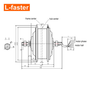 36V 250W Noir 26 Pouces Entraînement <span class=keywords><strong>Avant</strong></span> Brushless Geared Hub Moteur <span class=keywords><strong>Roue</strong></span> 35 km/h pour Vélo Électrique Vélo - Product Image 4