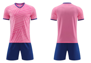 ชุดเสื้อฟุตบอลสำหรับผู้ชายเสื้อฟุตบอลสีชมพูพิมพ์ดิจิตอลออกแบบได้ตามต้องการ - Product Image 5