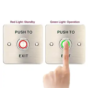 Нет сенсорной кнопки выхода из нержавеющей стали пластина контроля доступа инфракрасная кнопка сброса двери