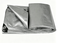 Bâche d'extérieur épaissie imperméable pour camion, toile pare-pluie et pare-soleil en PE double argent très robuste 150GSM, pour maillots de bain