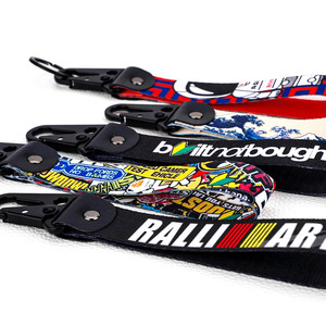 Sublimation Short Carabiner Lanyard Keychain Metal <strong>Key</strong> Ring Hook Strap Wrist Lanyard Custom <strong>Car</strong> Motorcycle <strong>Key</strong> <strong>Chain</strong> With Logo - Product Image 2