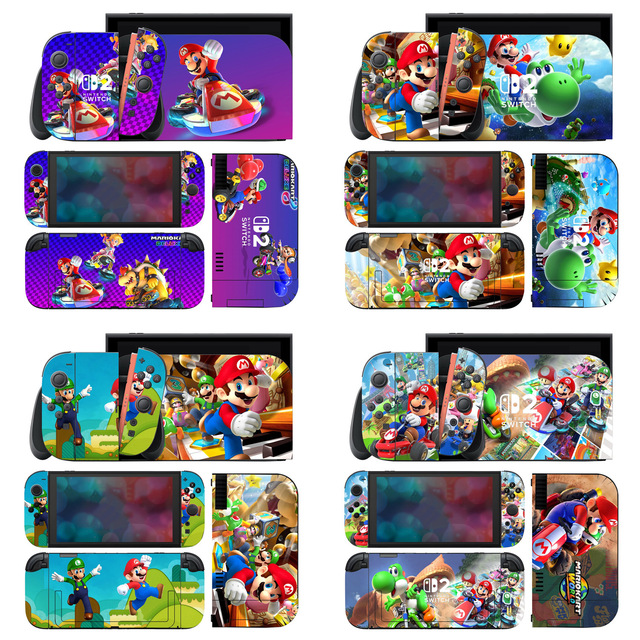 Fashionable for Nintendo for Switch 2 Skin Sticker Game Console Accessory with Joy-Con 2 Protector Film