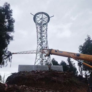 Fuhang thép khí tượng Radar tháp Viễn Thông ăng ten 10-150m Chiều cao nhúng nóng mạ q420b/q355b/q235b Thép 50 - Product Image 4