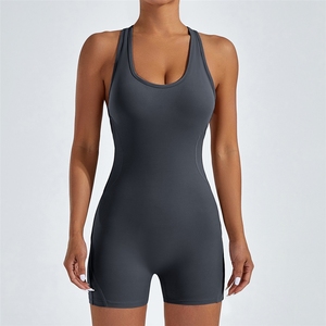Combinaison de danse, de sport et de yoga ; Tenue de fitness une pièce dos nu et rehausseur de hanches ; Séchage rapide, tenue sexy à dos ouvert. - Product Image 4