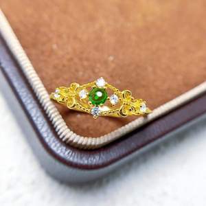 Bague S925 en rubis naturel Fantawild, style rétro français, design ajouré, bague couleur trésor, vente en gros à l'unité - Product Image 3