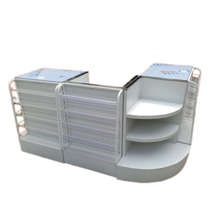 Mostrador de Recepción de Dos Compartimentos, Personalizado por Hongbai, Ecológico, Duradero, para Supermercados, Tiendas de Conveniencia y Esquinas de Supermercados - Product Image 1