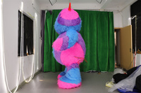 Diseño de fantasía sin rostro Monster Inc. Disfraz de mascotas 2M 2,6 m Monstruo sin rostro peludo inflable para Halloween Screaming Night