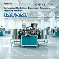 Machine d'assemblage de disques d'étanchéité XUNNUO automatique à commande PLC, entraînée par un moteur de 1 kW, pour vanne de rinçage, avec garantie d'un an
