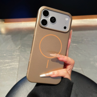 Coque de protection magnétique PC effet métallique pour iPhone 18 17 16 15 14 13 12 11 Pro Max, haute esthétique, antichute