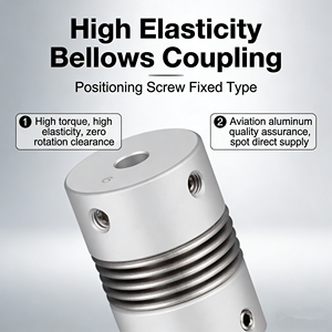 Acoplamiento de fuelle de disco CPB de alta elasticidad para codificador, electrodo, varilla de posicionamiento, tornillo de fijación, tipo de <span class=keywords><strong>chavetero</strong></span> abierto, OEM personalizable - Product Image 1