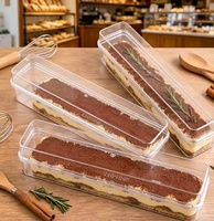 Offre Spéciale : Contenants et Boîtes à Desserts Jetables Transparents de Qualité Alimentaire avec Épaisseur Personnalisable Modèle 017 pour Gâteaux, Pains et Salades