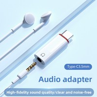 Adaptador de Audio para Auriculares de 3.5mm a Tipo-C, Convertidor TPC con Decodificación Digital, Compatible con Teléfonos Móviles 15, Hecho en China