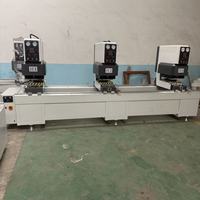 Máquina de Soldadura de Doble Cabezal para Puertas y Ventanas de PVC, Máquina de Soldadura sin Costuras para PVC