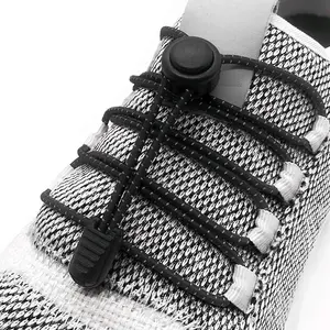 No Tie Shoelaces - Tieless Elastic Shoe Laces - Spring Bungee Lock Shoelaces for Sneakers - One Size Fits All for Adults Kids