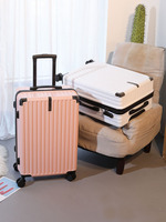 Vente en Gros Vin Rouge Voyage Bagages Valises 20 Pouces Abs Voyage Poussette Valise Pc Boîte De Voyage Pour Les Femmes