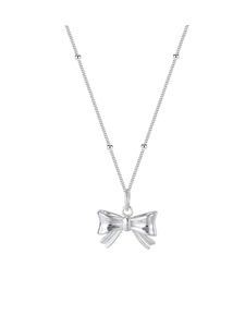 <span class=keywords><strong>LT</strong></span>-852 925 collana con fiocco in argento Sterling 2025 nuovo stile semplice alla moda catena di clavicola da donna Versatile popolare <span class=keywords><strong>Internet</strong></span> - Product Image 5