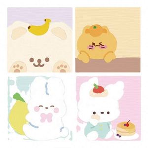 Multi-Color Self-Adhesive Cartoon Animal Oil Painting <b>Memo</b> <b>Pad</b> Customizable Office Supplies for Learning Record <b>Memos</b> - Product Image 6