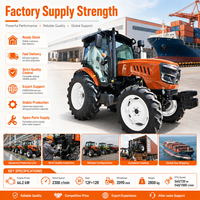 Tractor 4x4 LAWNIO con Múltiples Configuraciones y Accesorios Disponibles, Cabina Opcional, PTO de Doble Velocidad para Trabajo Agrícola