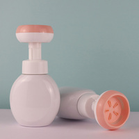 Bouteille avec pompe à Mousse ronde, Solution de savon en plastique, distribution de savon, en forme de fleur, pour bébé, ml