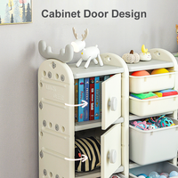 Meubles en forme de cerf pour enfants, 10 pièces, de haute qualité, en plastique, rangement de jouets, armoire pour enfants, étagère pour livres