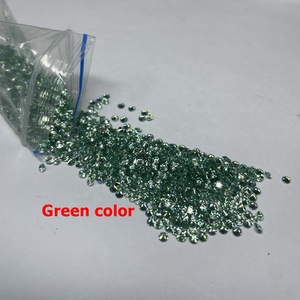 Moissanite <span class=keywords><strong>vert</strong></span> Melee 1,2 mm-2,7 mm, pierre précieuse en vrac, <span class=keywords><strong>prix</strong></span> bas pour montre glacée, chaîne tennis - Product Image 2