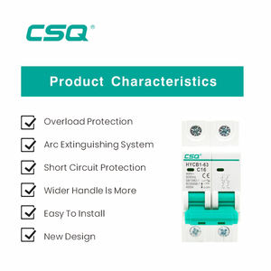 Электрический мини-выключатель CSQ CB CE HYCB1 AC MCB 1P 2P 3P 4P 6A 16A 20A 40A 63A 230V 400V - Product Image 3