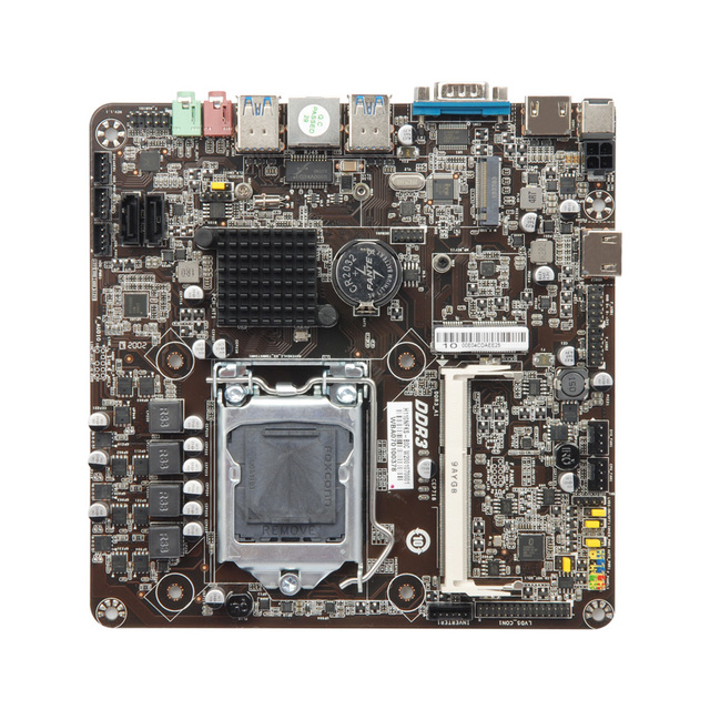 OEM  Intel H110 Chipset DDR3 Mini ITX  Socket 1151 Motherboard Support Intel 6th/7th/8th/9th Gen Core  I7/ I5/i3