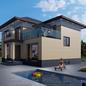 Nhanh chóng xây dựng thiết kế hiện đại biệt thự thép ánh sáng biệt thự với hồ bơi - Product Image 6