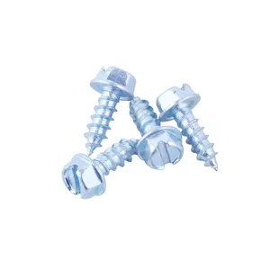 Manufacturer Price Carbon Steel Zinc Plated Hex Head Self Tapping Screws