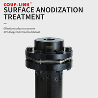 COUP-LINK Accouplement à disque en fibre de carbone à longue portée, sans jeu, grand alésage 80 mm, avec embase en acier et gorge de clavette pour entraînement à charge lourde
