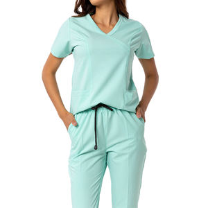 Style de conception d'usine personnalisé à la mode pas cher tissu extensible survêtement uniformes d'allaitement gommages médicaux uniforme d'hôpital - Product Image 3
