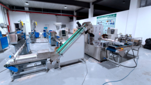 Machine d'extrusion automatique de pailles en plastique PP PLA avec système de vis à <span class=keywords><strong>vide</strong></span> étendu et moteur Delta pour l'industrie <span class=keywords><strong>alimentaire</strong></span> et des boissons - Product Image 3