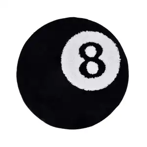 8 Ball Rug Shaggy Area Rug Bathroom Mat Floor Carpet Hypebeast Aesthetic Rugin Billiards Cool Custom Tufted Rug