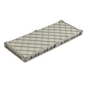 Grey دائم الزراعة المائية 600x250 مللي متر شبكة الأرز المائية صواني زرع - Product Image 4