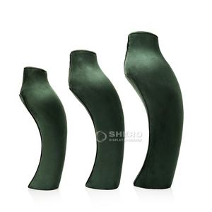 ที่วางโชว์เครื่องประดับกำมะหยี่สีเขียวแบบสั่งทำสำหรับสร้อยคอ - Product Image 4