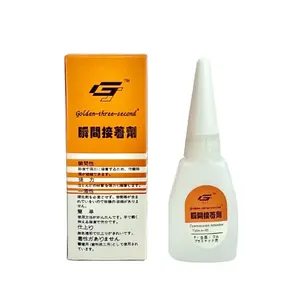 G-Brand 20g Super Glue Cyanoacrylate Adhesive 502 pour carrelage, bois, chaussures, cuir, artisanat et réparation.