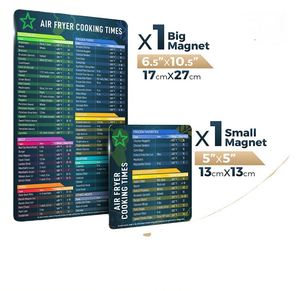 Accesorio para Freidora de Aire, Hoja Magnética con Tiempos de Cocción, Juego de Imanes para Refrigerador - Product Image 1