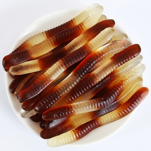 Gummy Candy Manufacturer Wholesale Halal Bulk <strong>Super</strong> Acid Fruity Flavour <strong>Sour</strong> Gummy Worms Candy <strong>Sweets</strong> - Product Image 1