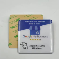 Étiquette autocollante NFC métallique ISO RFID grande taille, étanche, 13,56 MHz, pour cartes de visite, réseaux sociaux, menus de table, utilisation en hôtel/restaurant