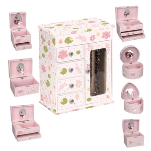 Carillon a Manovella Grande a Forma di Fiore - Regalo Ecologico in MDF per Bambini per Feste e Compleanni con Canzone di Buon Compleanno - Product Image 1