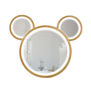 Nordic Modern Design Mickey Smart LED Light Mirror para banheiro cômoda ou parede para uso do hotel - Product Image 1