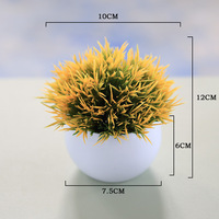 Plantes Artificielles en Pot, Petite Fleur de Prunier à Cinq Feuilles, Écologique, Haute Qualité, Plante Colorée Simulée en Pot pour Table d'Intérieur