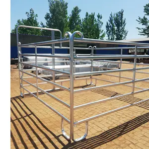 Best Portable Horse Corral Portable Horse Fence Panel,6'-9' Galvanized Steel Pipe Horse Round Pen,Pony/Alpaca Corral