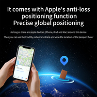 Localizador Antipérdida con Certificación MFI, Carga Inalámbrica y por Cable, para iOS, Compatible con Find My, para Pasaportes