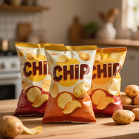 Sacs d'emballage personnalisés en aluminium pour chips de pommes de terre, bonbons sous vide, sacs transparents thermoscellables pour chips de plantain