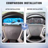 Radio para Auto GMC YUKON/Chevy Suburban Tahoe 2007-2013, Apple CarPlay Inalámbrico, Android Auto, Navegación GPS, Reproductor Multimedia DVD