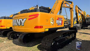 Excavatrice sur chenilles SANY215H modèle 2022 de 21 tonnes, d'occasion, pour travaux de construction lourde et aménagement paysager, avec pompe Isuzu PLC et roulement - Product Image 2